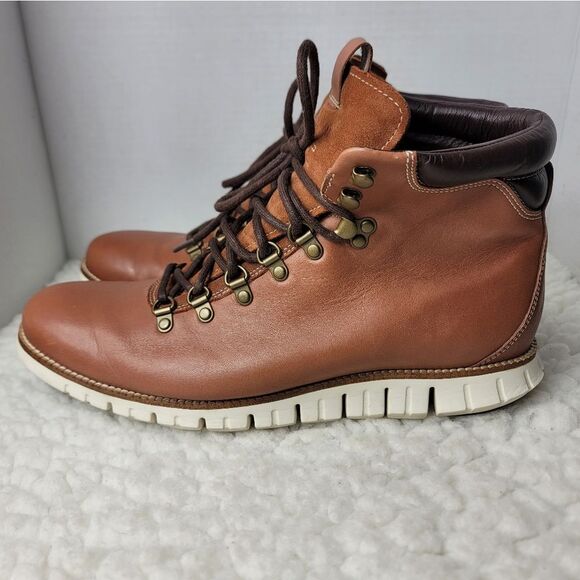 Cole Haan ZeroGrand Hiker Water-Resist Boot Size 11.5 Brown Ankle Shoes C25555 - Picture 3 of 11